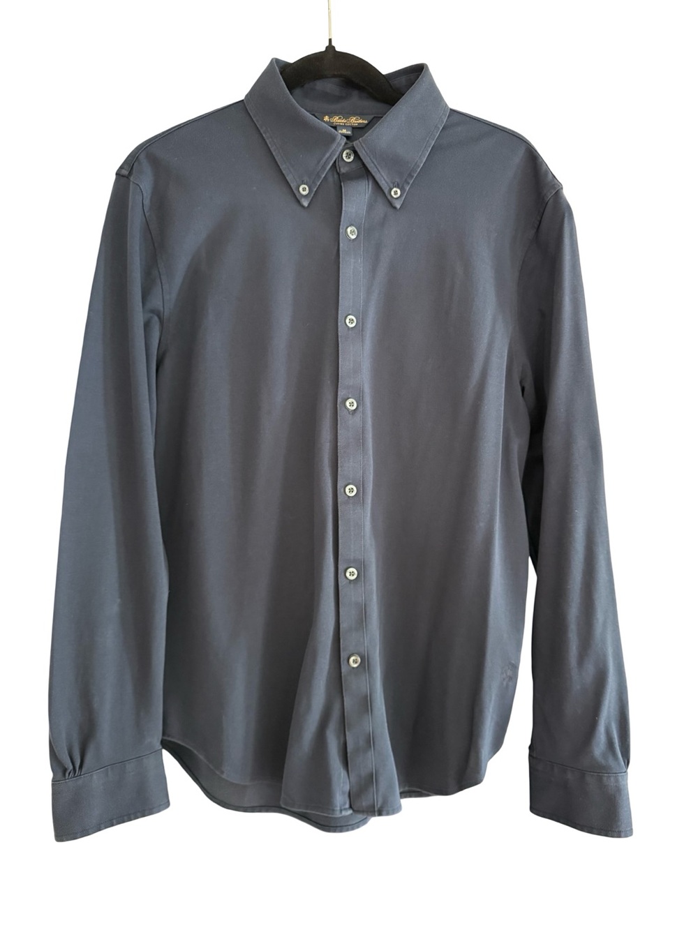 Brooks Brothers Supima Cotton Button Down Shirt Navy Minimal Classic M